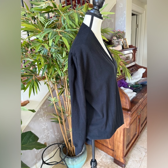 Max Studio ladies, large pullover, V-neck, long sleeve sweater excellent cond - Picture 4 of 11